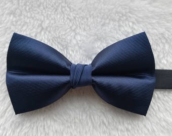 Navy Men's Bow Tie - Matching for Atom Attire Infinity Dresses | Pre Tied | Wedding | Groomsmen | Best Man | Gift | Ideas for him