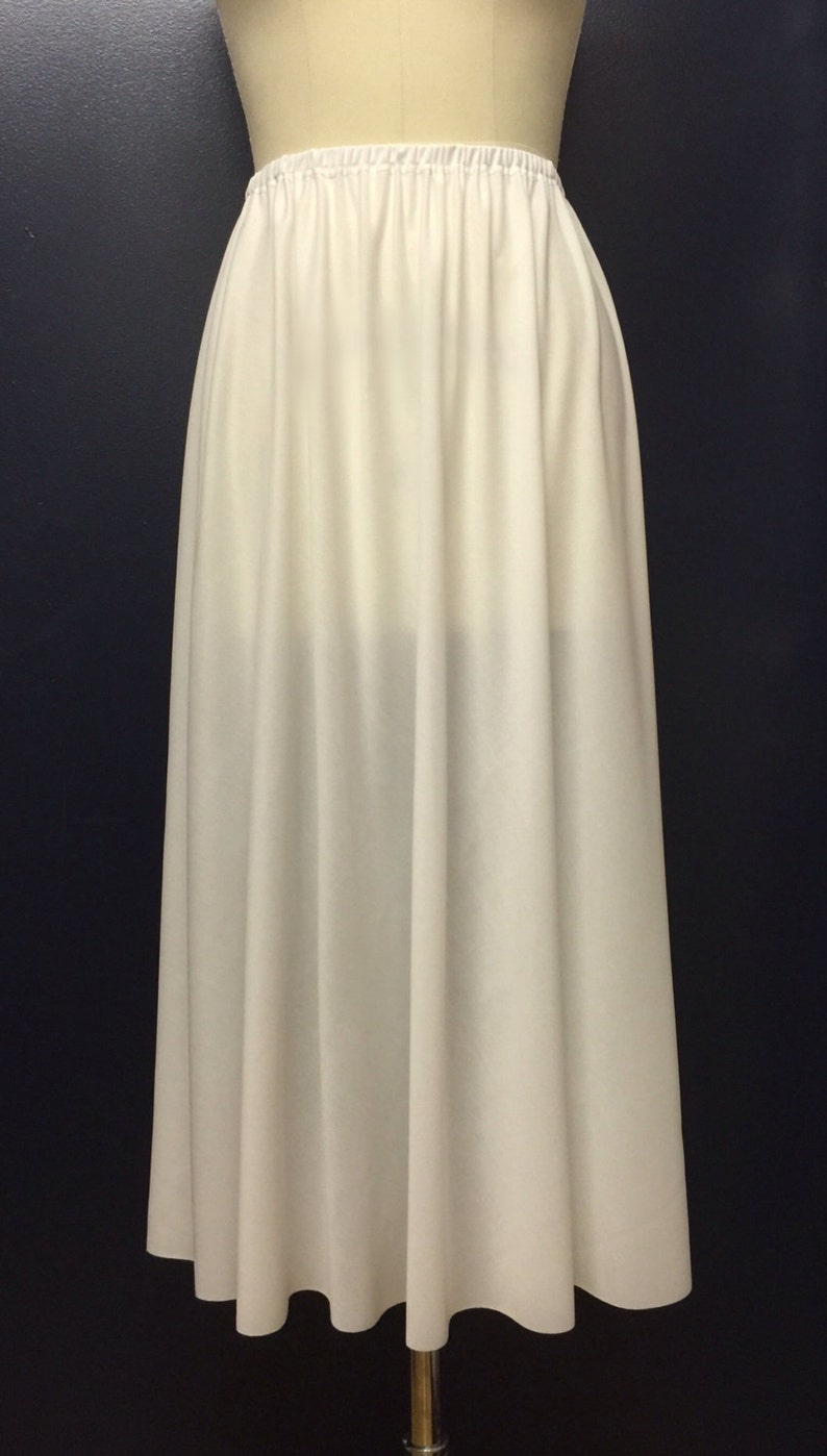 White Half Slip For Our Lighter Colored Dresses available in both Knee Length and Floor Length image 1