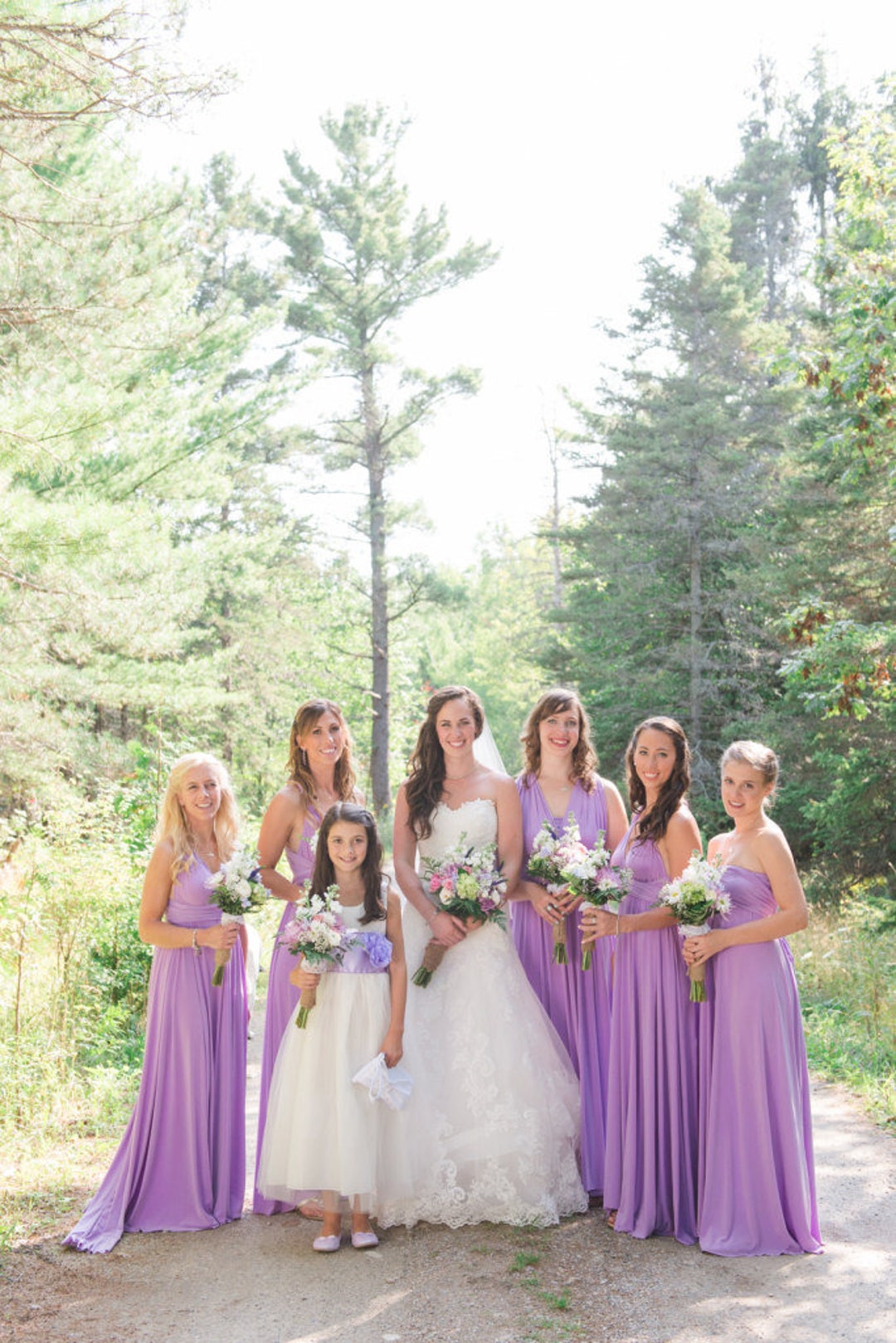 lilac infinity bridesmaid dress Royal Purple Lavender And White Bridesmaid Dresses Pale Lilac Multiway Bridesmaid Dress Handmade Infinity Gown