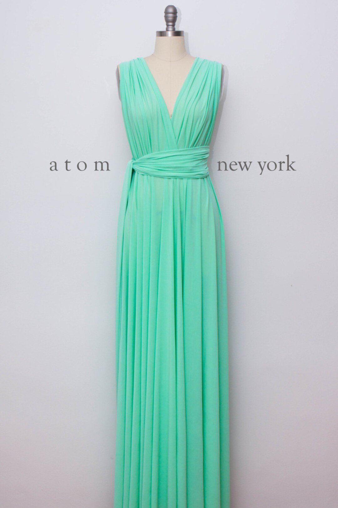 Green Mint LONG Floor Length Ball Gown Maxi Infinity Dress Convertible  Formal Multiway Wrap Dress Bridesmaid Dress Evening Dress Toga Dress - Etsy