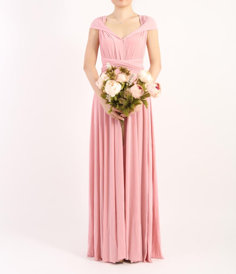 Floor Length LONG Ball Gown Maxi Infinity Dress Convertible Formal Multiway Wrap Bridesmaid Dress Evening Dress Wedding Christmas Toga Party
