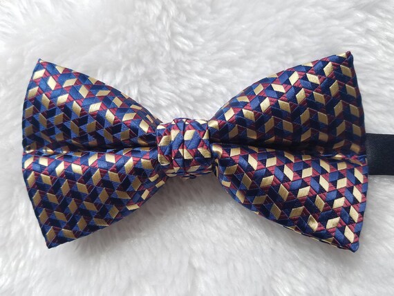 Blu papillon rosso oro maschile per Atom abbigliamento