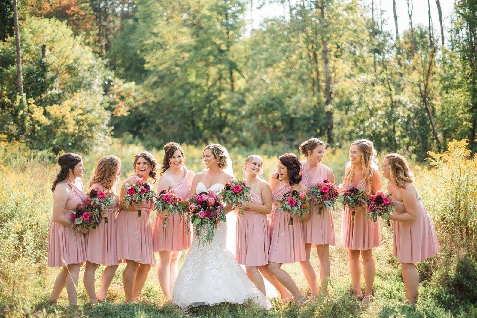 Bridesmaid Dress Infinity Dress | Convertible Prom Dresses | Maternity Dress  | Wedding | SHORT Knee Length & LONG Floor Length Gown Formal - Etsy