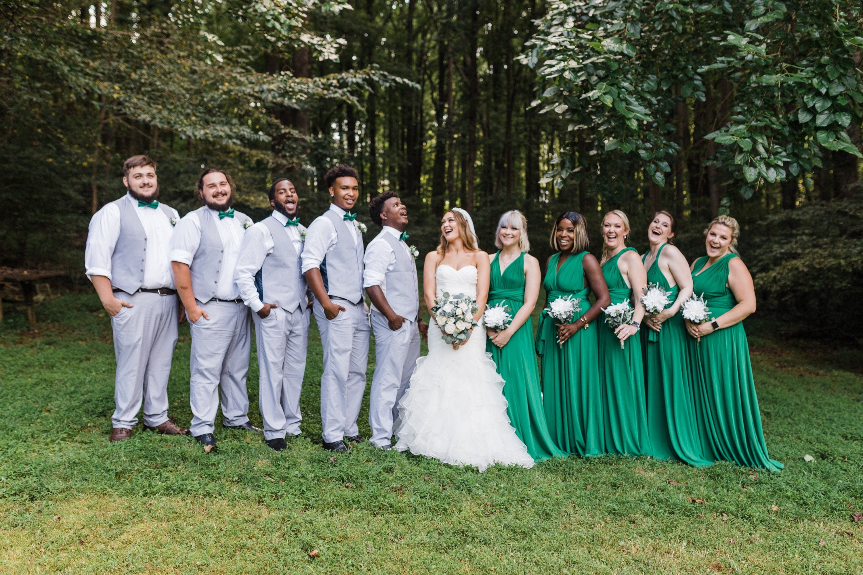 slim fit dress slacks Mismatched Dark Green Velvet Deep V-neck Long Custom Bridesmaid Dresse –  MarryLover main image 0