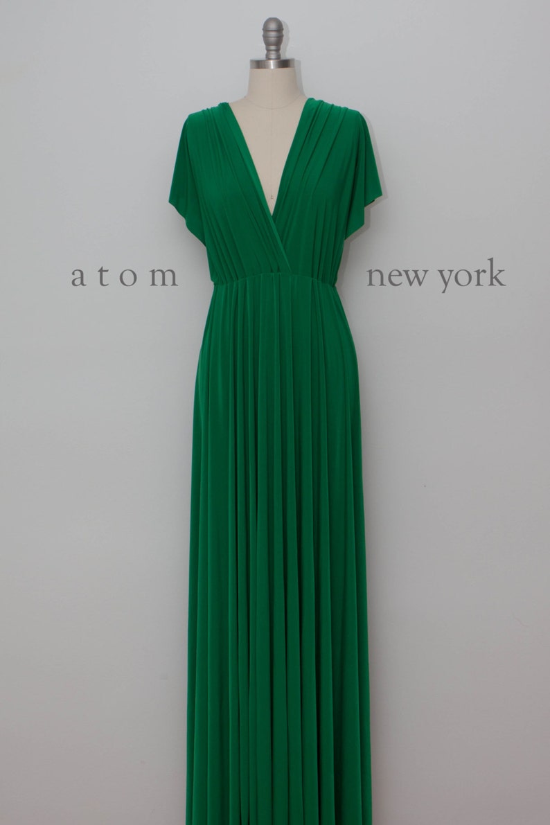 Emerald Green LONG Floor Length Ball Gown Maxi Infinity Dress | Etsy