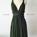 Forest Green SHORT Infinity Dress Convertible Formal Multiway Wrap Dress Bridesmaid Dress Party Dress Cocktail Dress Evening Dress Wedding 