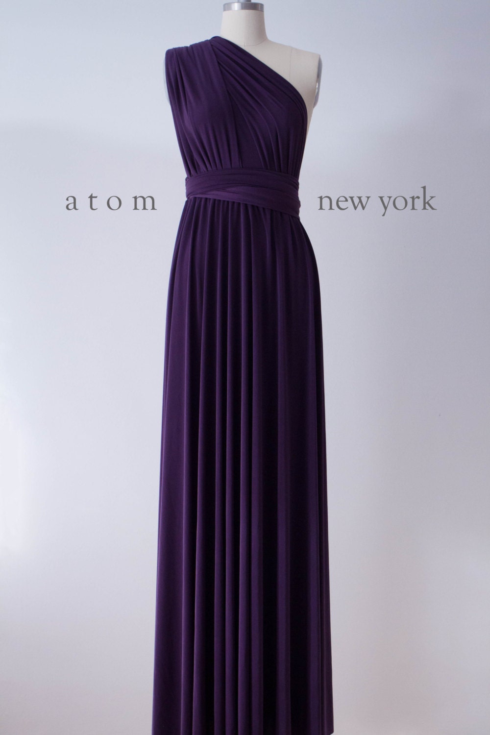 Purple Grape LONG Floor Length Ball Gown Maxi Infinity - Etsy