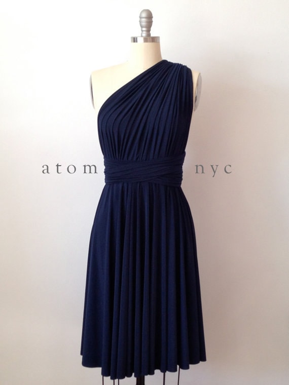 infinity gown navy blue