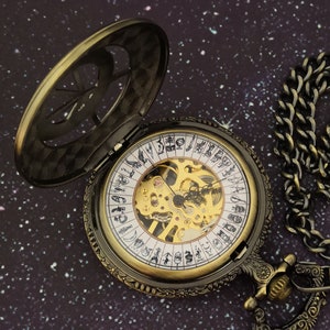 Son aléthiomètre des matériaux sombres. Cadeau montre de poche mécanique / collier