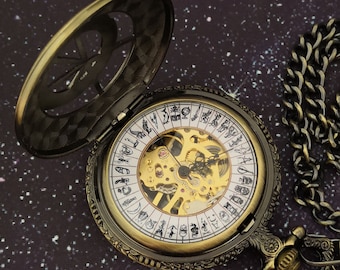 His Dark Materials Alethiometer. Mechanical Pocket Watch / Necklace