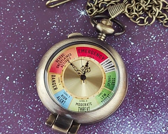 Orologio da tasca da scrivania "Threat" del Mondo Magico - Stile vintage autoportante
