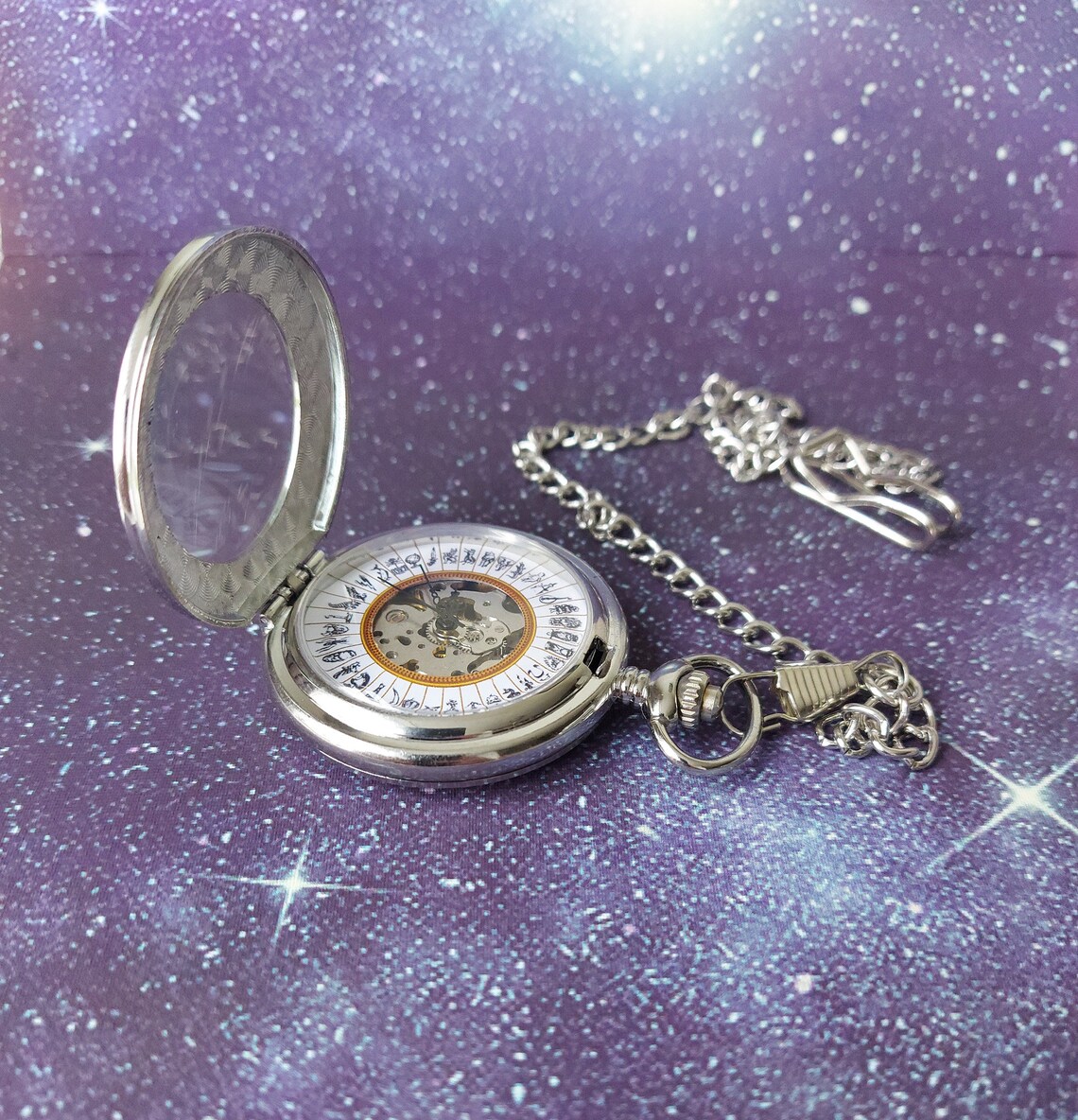 Alethiometer Inspired Silver Colour Pocket Watch - Etsy
