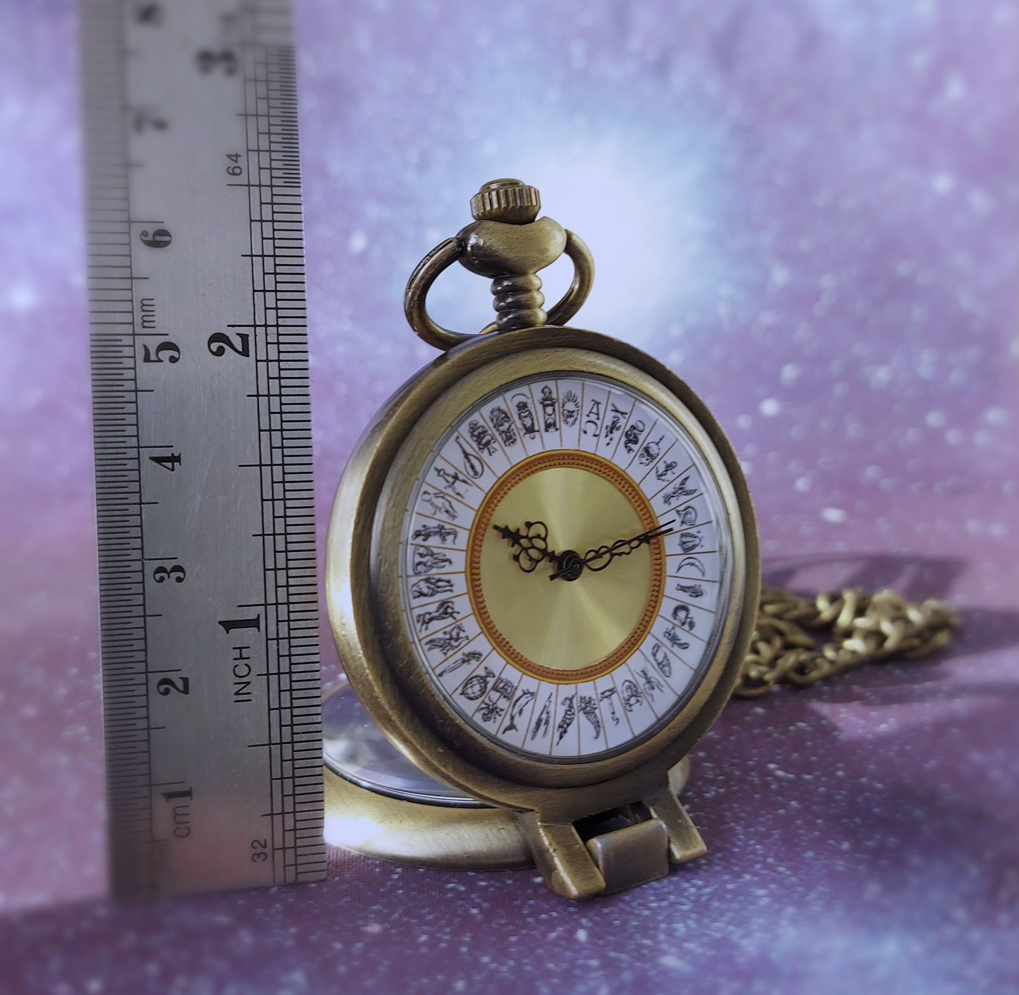 Alethiometer Desk Clock Free Standing Vintage Look Pocket Watch - Etsy UK