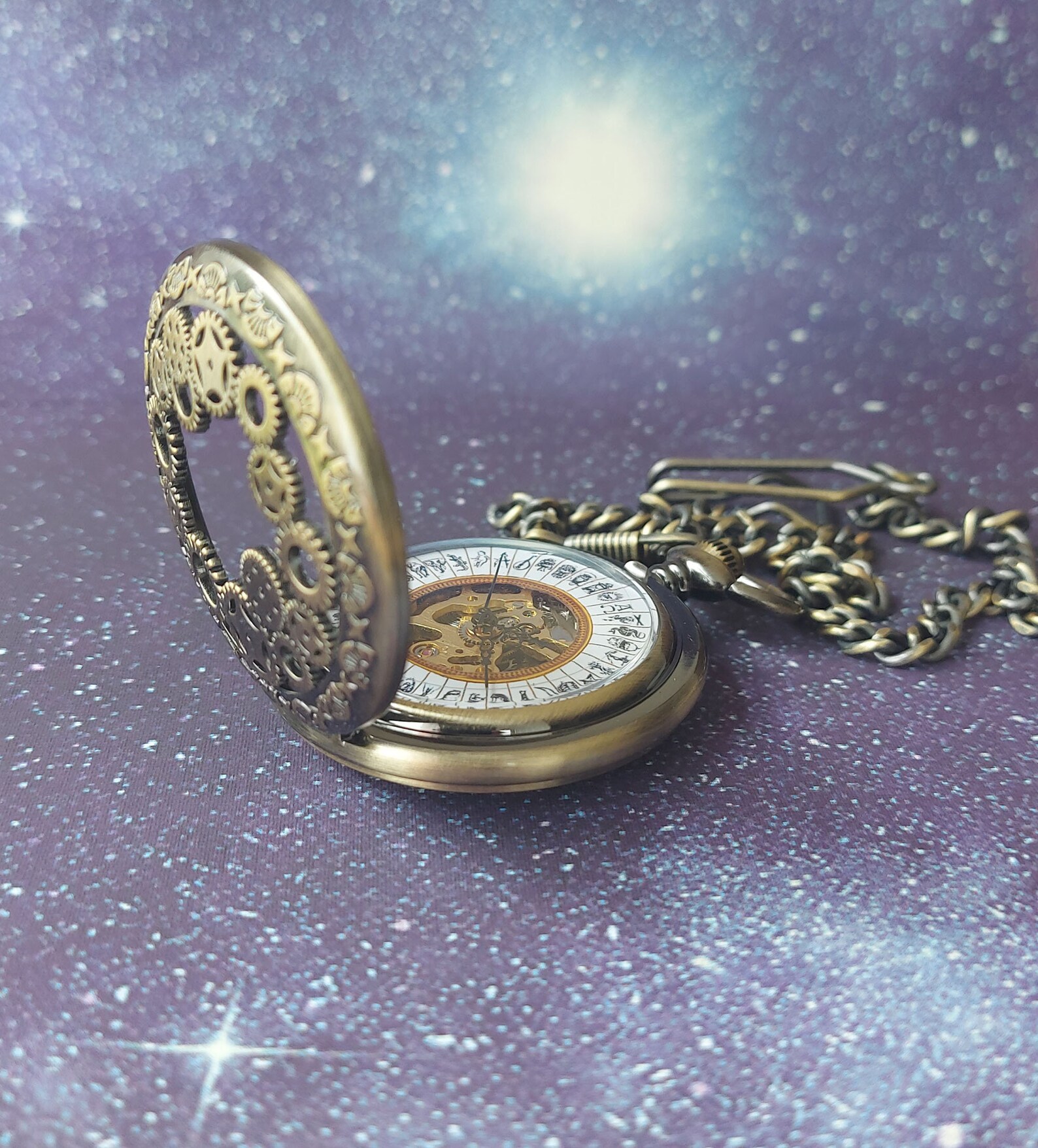 His Dark Materials Alethiometer Steampunk Mechanical Pocket Watch ...