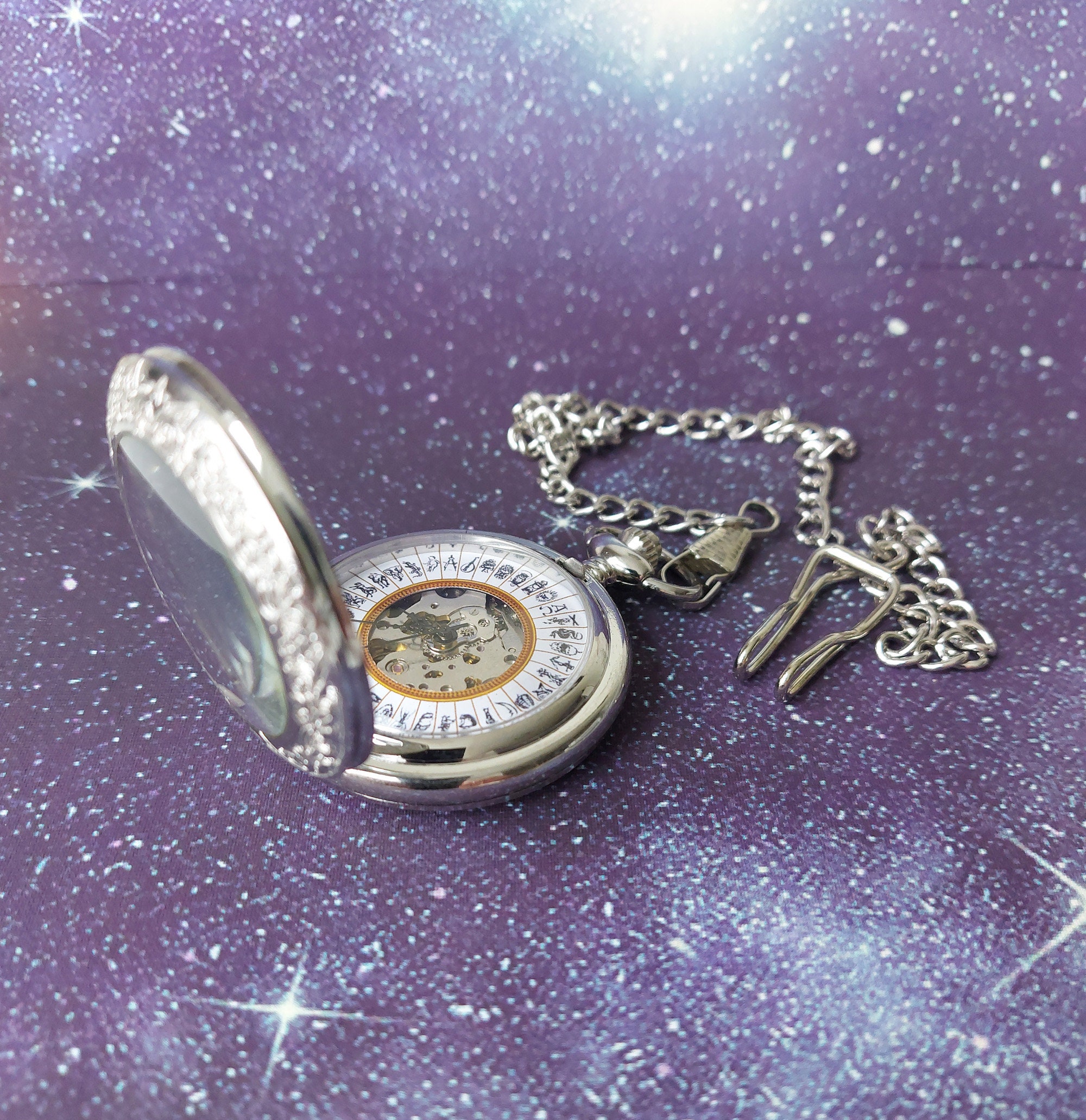 Alethiometer Inspired Silver Colour Pocket Watch - Etsy
