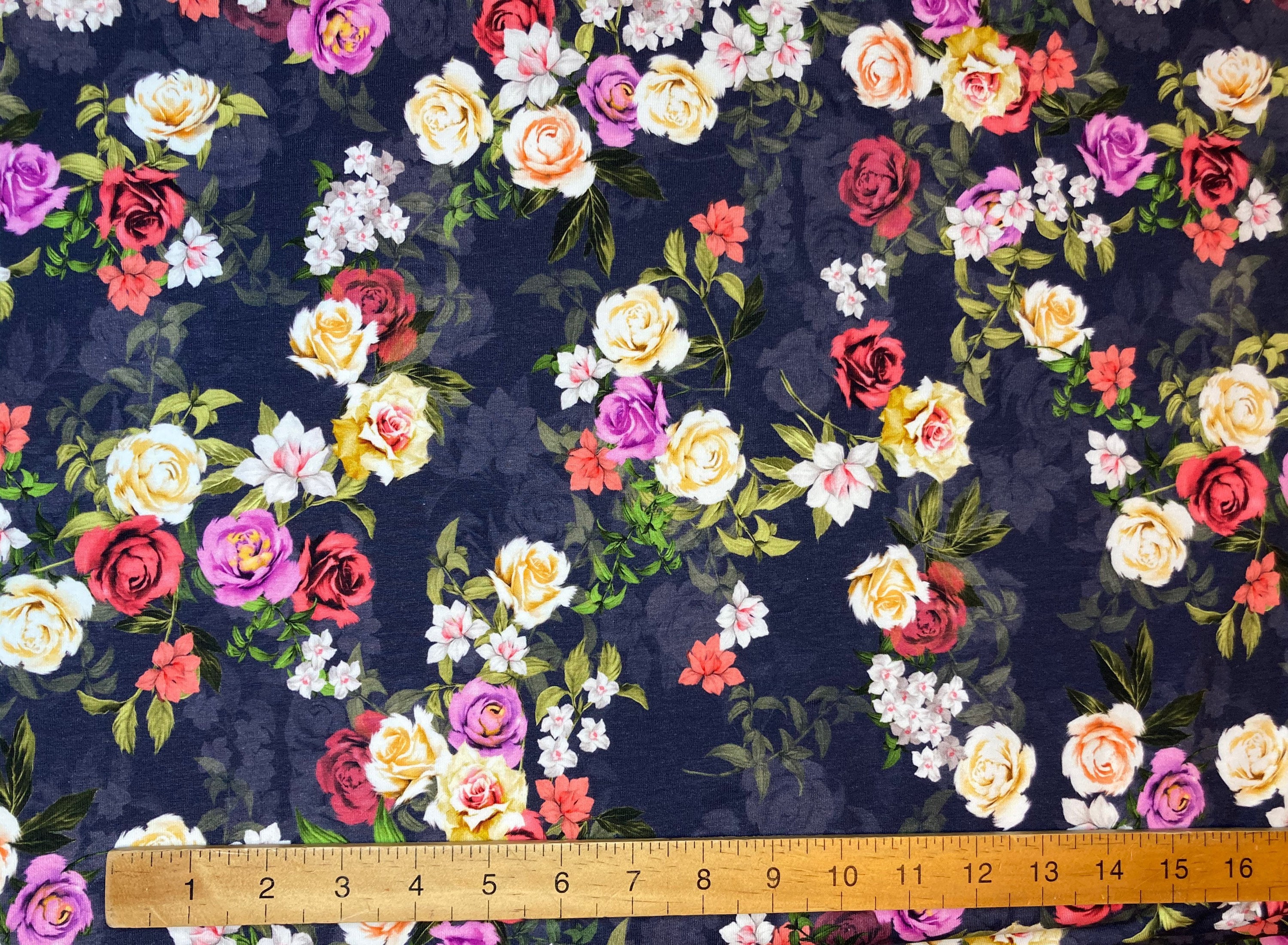 Rose Jersey Fabric: Width 150 Cm 96% Cotton 6percent - Etsy