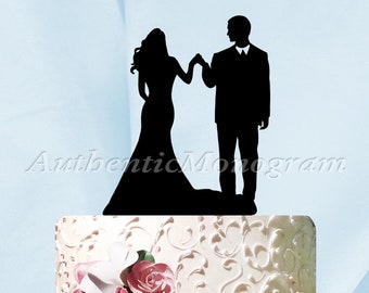 Wedding Cake Topper | Wedding Cake Topper Silhouette | Bride and Groom | Wedding decor | Wooden Cake Topper | 94300