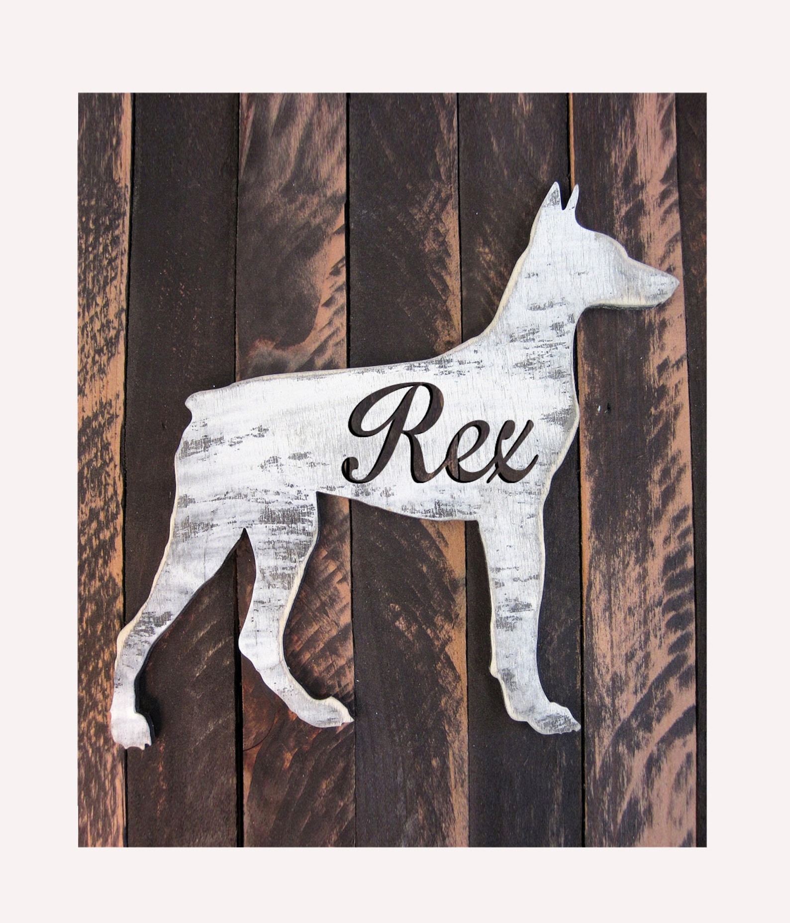 Personalized Dog Name Sign Wooden Dog Sign Home Decor Etsy