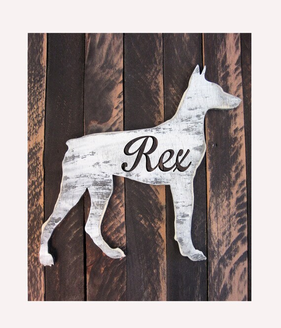 Personalized Dog Name Sign Wooden Dog Sign Home Decor Etsy