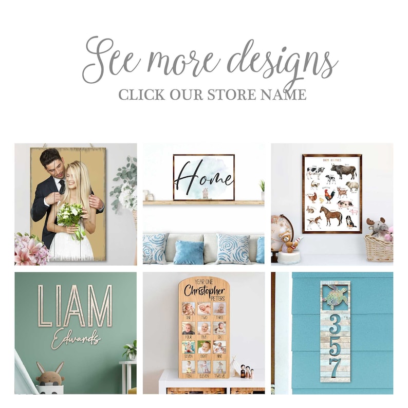 Sea Turtle Address Sign - House Number Plaque - Beach Wooden House Numbers - Mailbox Sign - CUSTOM Wooden Home - Lake House Numbers MA989805 image 9