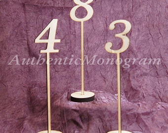 10 Table Numbers - Wedding Numbers - Wooden Wedding Table Numbers - Wedding Table Decor - Party Table Number Signs - Made in the USA