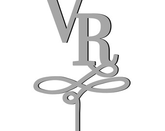 Custom Cake Topper - VR - 5" x6" - Unpainted
