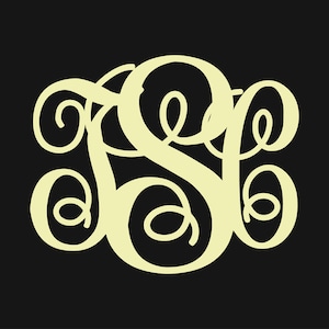 May include: A yellow monogram with the letters 'S' and 'S' intertwined in a decorative script font.