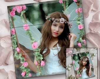 Photo Gifts for Mom Photo on Wood Grandma Gifts Farmhouse Pallet Graduation Gift Pallet Photo Sign Custom Photo Prints on Wood - 310014