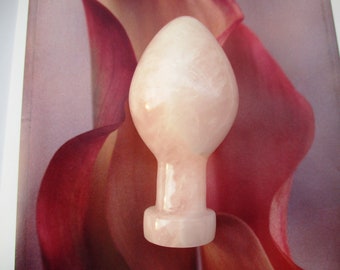 5" Anal Butt Plug Cuarzo Rosa / Piedra Solar / Placer Yoni Consolador / Diosa Plug Sexytoy / consoladores para hombre con bolsa de regalo / Piedra de masaje