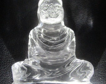 Handmade Natural Crystal Quartz Buddha Idole / Healing Buddha /