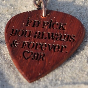 Personalized - Handmade Exotic Wood Guitar Picks