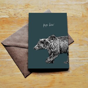 Carte de voeux papa ours