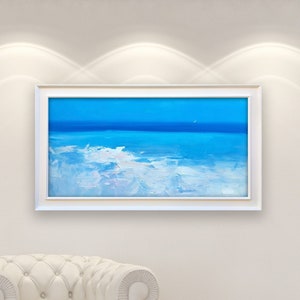 Ocean Painting on Canvas, Original Art, Beach Painting, Seascape Art, Modern Art, Tropical Painting, Living Room Wall Art, Large Wall Art