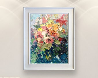 flower paintings etsy
