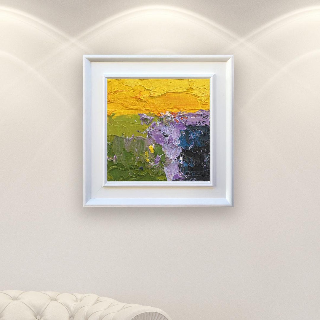 Abstract Canvas Art, Modern Textured Kitchen Decor, Small Wall Art