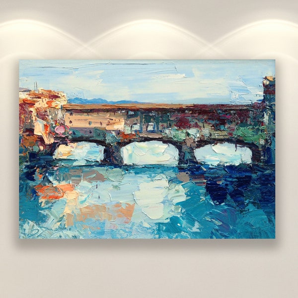 Ponte Vecchio, Florence Bridge, Wall Art Prints, Italy Wall Art, Canvas Art, Landscape Art, Kitchen Wall Art, Wall Decor, Tuscany Gift