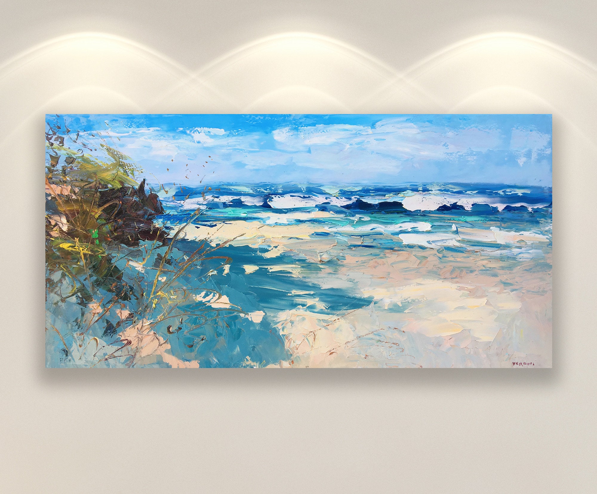 Beach Wall Art Canvas Print Ocean Art Coastal Wall Art | Etsy