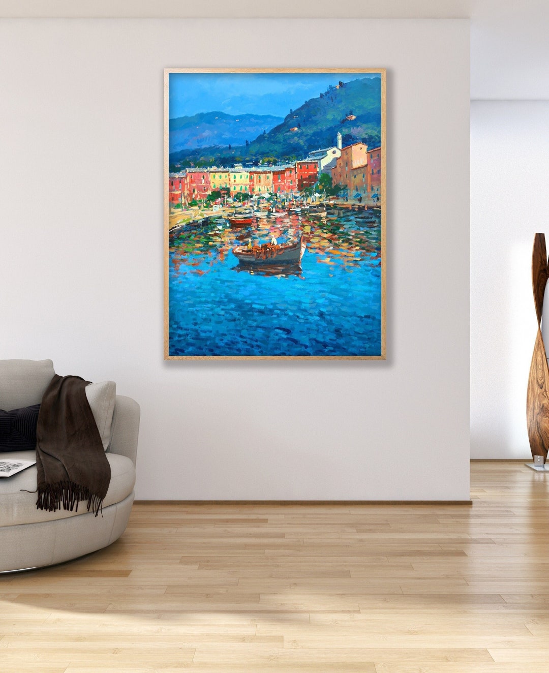 Portofino Painting on Canvas Original Painting Oil Painting - Etsy