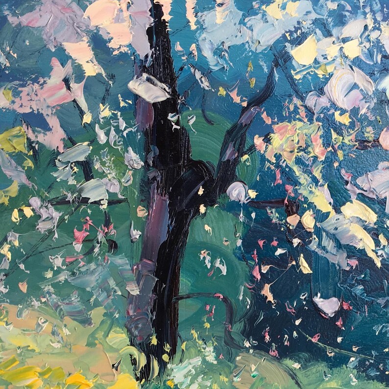 Detail of landscape painting