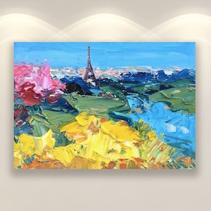 Paris Art Prints, Original Art, Eiffel Tower Wall Art, Canvas Art, French Wall Art Prints, Living Room Wall Art, Large Wall Art, Unique Gift