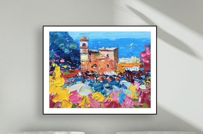 Capri Wall Art Prints Original Art Amalfi Coast Canvas Art Etsy