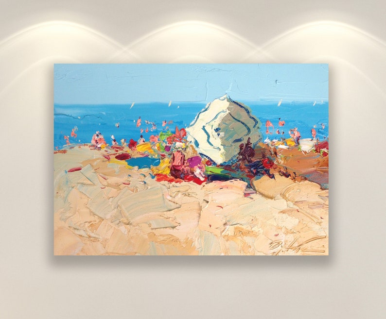 Gift Idea Beach Scene Kitchen Art Print Wall Decor Ocean Wall Art Italy Art Beach Art Seascape Wall Art Canvas Art Wall Art Prints