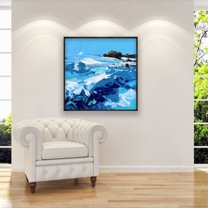 Ocean Painting on Canvas Original Art Sea Art Abstract Art - Etsy