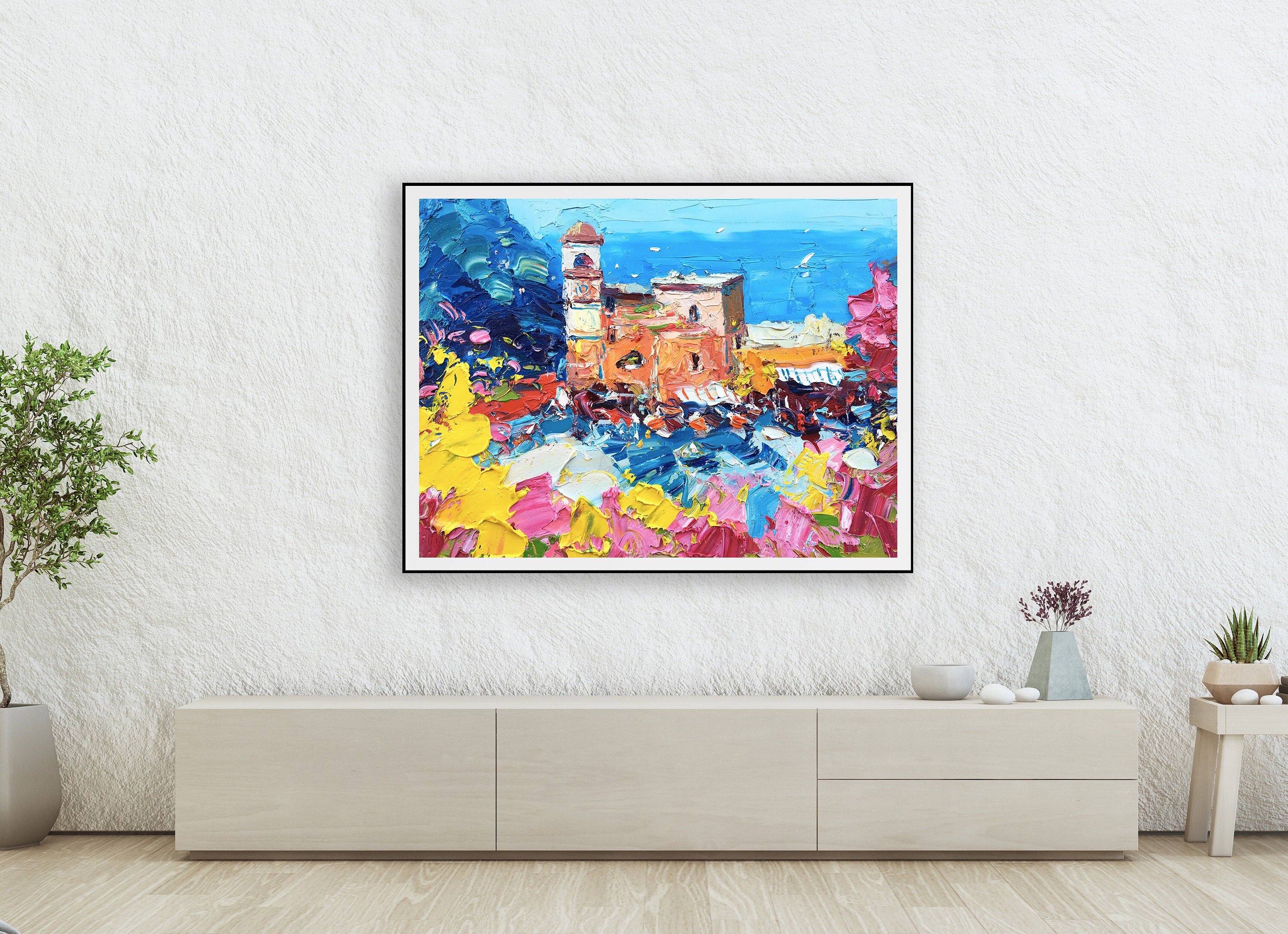 Capri Wall Art Prints Original Art Amalfi Coast Canvas Art Etsy