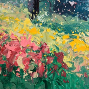 Detail of landscape painting