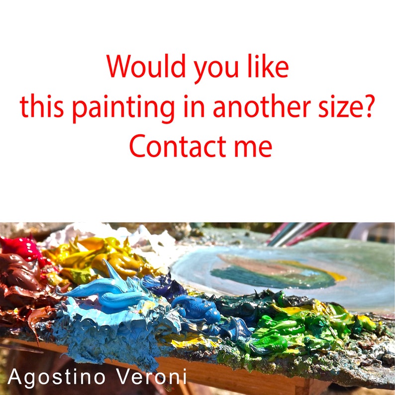 Positano Painting on Canvas, Original Art, Amalfi Coast, Italy Painting, Colourful Artwork, Modern Art, Living Room Wall Art, Unique Gift image 6