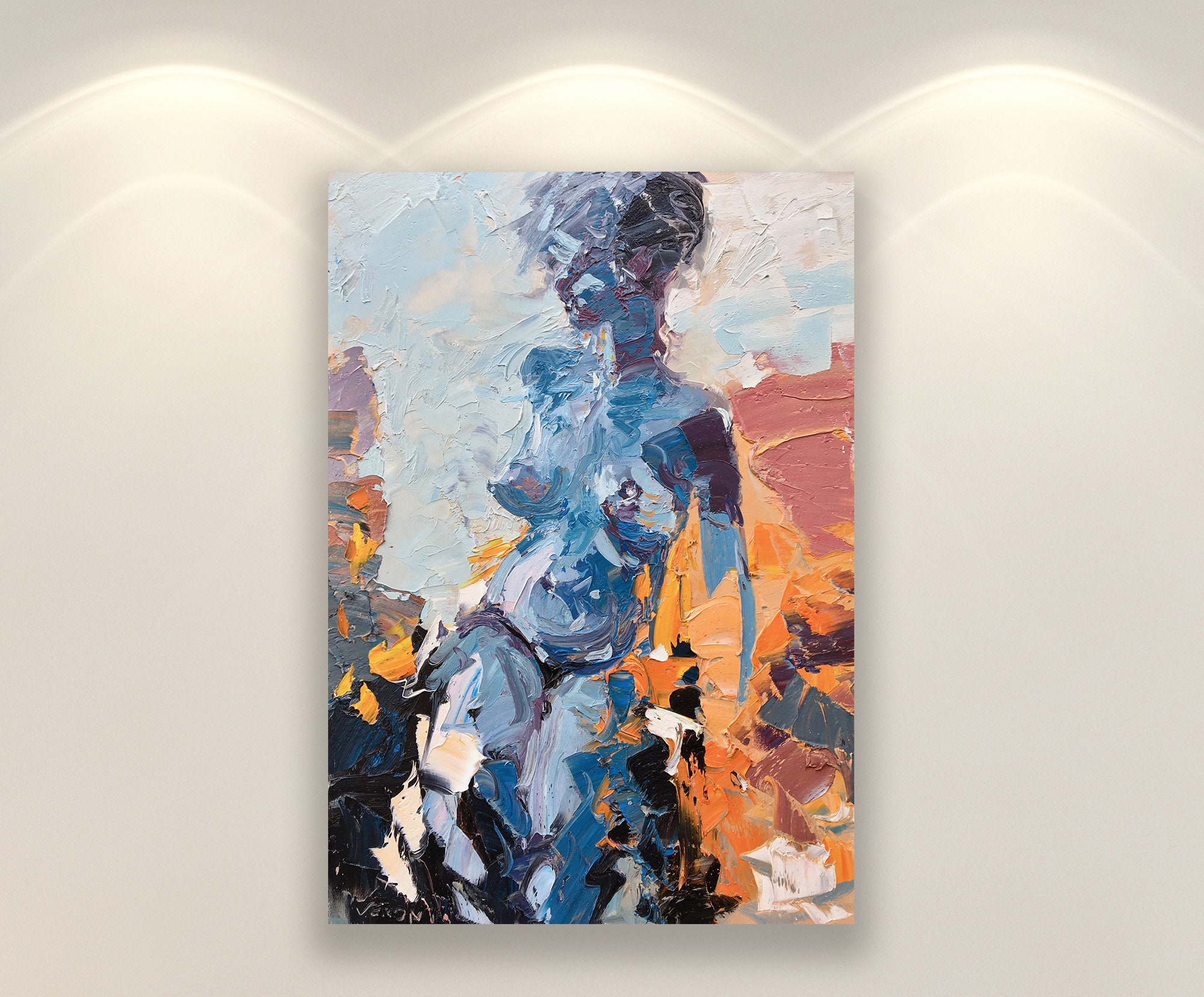 Art & Collectibles Oil Painting Sexy couple portrait 22 Sexy Nude Art