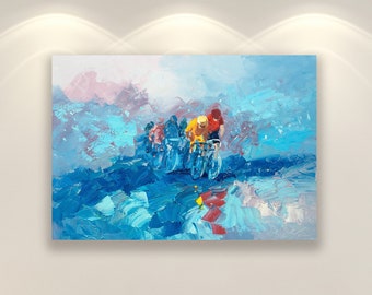 Cycling Art Prints, Cycling Art Poster, Cycling Race Print, Sport Prints, Canvas Art, Wall Art Prints, Large Wall Art, Gift for Cyclist