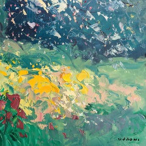Detail of landscape painting