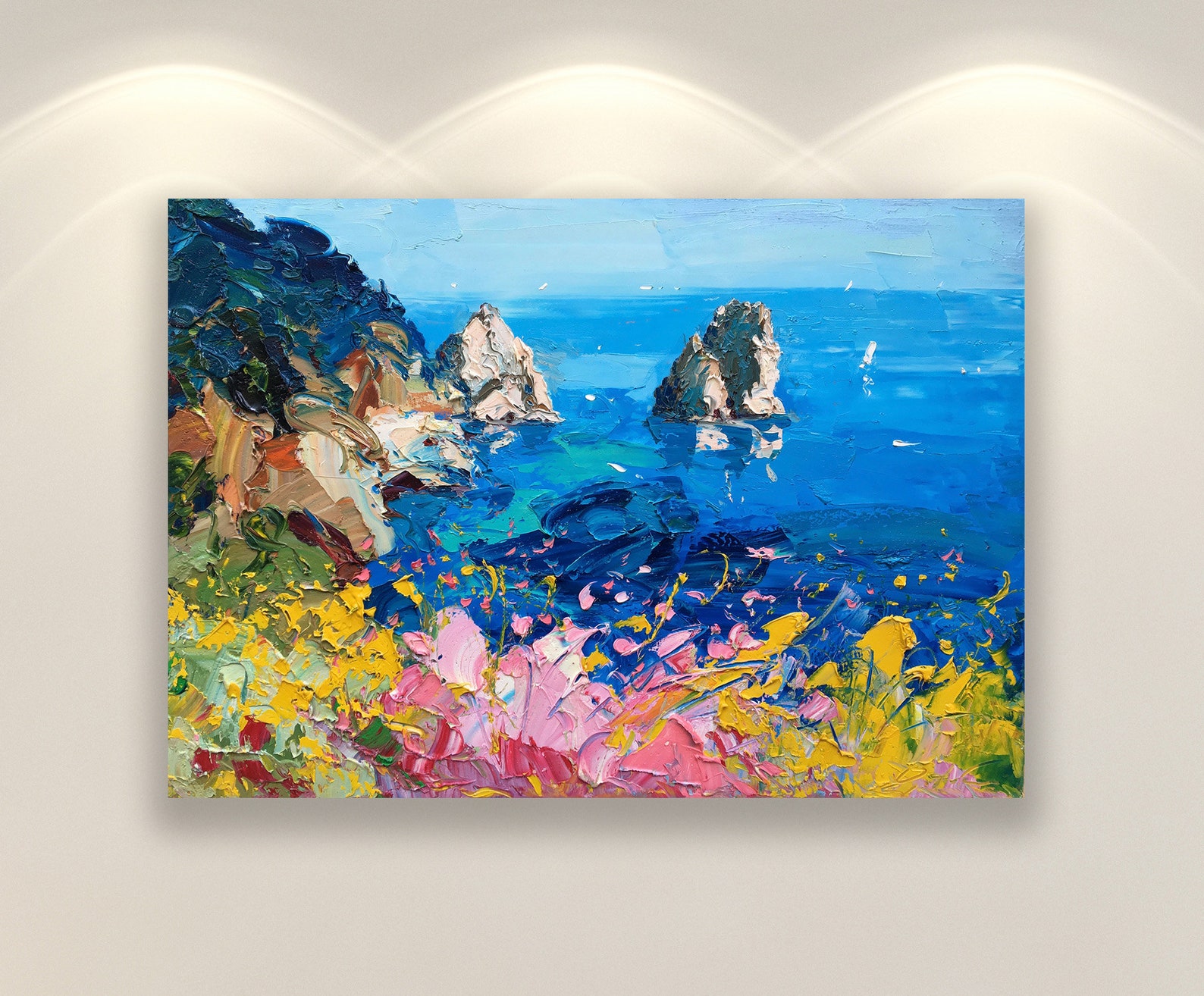 Capri Wall Art Prints Amalfi Coast Canvas Art Italy Wall Etsy